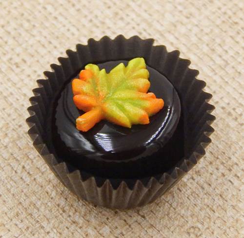 Click to view detail for HG-152 Fall/Autumn Leaf on Choc $50